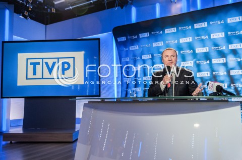  19.09.2017 WARSZAWA<br />KONFERENCJA PRASOWA JACKA KURSKIEGO DOTYCZACA OPOLA 2017<br />N/Z PREZES TVP SA JACEK KURSKI<br /> 