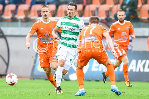  23.09.2017 NIECIECZA <br />PILKA NOZNA - EKSTRAKLASA SEZON 2017/2018<br />MECZ BRUK-BET TERMALICA NIECIECZA - LECHIA GDANSK<br />N/Z RAFAL WOLSKI VLASTIMIR JOVANOVIC<br /> 