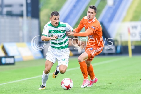  23.09.2017 NIECIECZA <br />PILKA NOZNA - EKSTRAKLASA SEZON 2017/2018<br />MECZ BRUK-BET TERMALICA NIECIECZA - LECHIA GDANSK<br />N/Z MATO MILOS PATRIK MISAK<br /> 