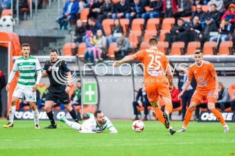  23.09.2017 NIECIECZA <br />PILKA NOZNA - EKSTRAKLASA SEZON 2017/2018<br />MECZ BRUK-BET TERMALICA NIECIECZA - LECHIA GDANSK<br />N/Z SIMEON SLAWCZEW MATEUSZ KUPCZAK<br /> 