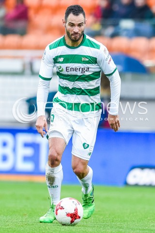  23.09.2017 NIECIECZA <br />PILKA NOZNA - EKSTRAKLASA SEZON 2017/2018<br />MECZ BRUK-BET TERMALICA NIECIECZA - LECHIA GDANSK<br />N/Z SIMEON SLAWCZEW<br /> 