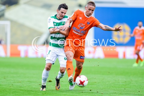  23.09.2017 NIECIECZA <br />PILKA NOZNA - EKSTRAKLASA SEZON 2017/2018<br />MECZ BRUK-BET TERMALICA NIECIECZA - LECHIA GDANSK<br />N/Z RAFAL WOLSKI VLASTIMIR JOVANOVIC<br /> 