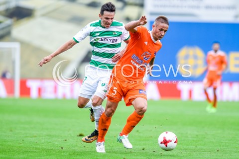  23.09.2017 NIECIECZA <br />PILKA NOZNA - EKSTRAKLASA SEZON 2017/2018<br />MECZ BRUK-BET TERMALICA NIECIECZA - LECHIA GDANSK<br />N/Z RAFAL WOLSKI VLASTIMIR JOVANOVIC<br /> 