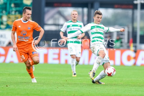  23.09.2017 NIECIECZA <br />PILKA NOZNA - EKSTRAKLASA SEZON 2017/2018<br />MECZ BRUK-BET TERMALICA NIECIECZA - LECHIA GDANSK<br />N/Z LUKASZ PIATEK PATRYK LIPSKI<br /> 