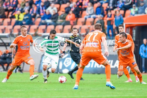  23.09.2017 NIECIECZA <br />PILKA NOZNA - EKSTRAKLASA SEZON 2017/2018<br />MECZ BRUK-BET TERMALICA NIECIECZA - LECHIA GDANSK<br />N/Z RAFAL WOLSKI VLASTIMIR JOVANOVIC<br /> 