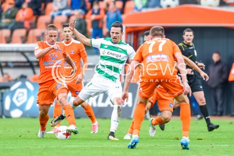  23.09.2017 NIECIECZA <br />PILKA NOZNA - EKSTRAKLASA SEZON 2017/2018<br />MECZ BRUK-BET TERMALICA NIECIECZA - LECHIA GDANSK<br />N/Z RAFAL WOLSKI VLASTIMIR JOVANOVIC<br /> 