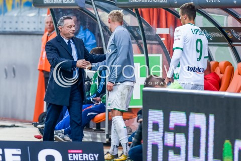  23.09.2017 NIECIECZA <br />PILKA NOZNA - EKSTRAKLASA SEZON 2017/2018<br />MECZ BRUK-BET TERMALICA NIECIECZA - LECHIA GDANSK<br />N/Z PIOTR NOWAK<br /> 