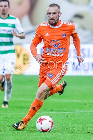  23.09.2017 NIECIECZA <br />PILKA NOZNA - EKSTRAKLASA SEZON 2017/2018<br />MECZ BRUK-BET TERMALICA NIECIECZA - LECHIA GDANSK<br />N/Z SZYMON PAWLOWSKI<br /> 