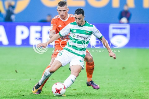  23.09.2017 NIECIECZA <br />PILKA NOZNA - EKSTRAKLASA SEZON 2017/2018<br />MECZ BRUK-BET TERMALICA NIECIECZA - LECHIA GDANSK<br />N/Z JOAO OLIVEIRA<br /> 