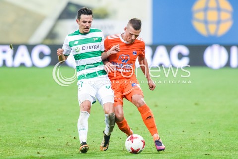  23.09.2017 NIECIECZA <br />PILKA NOZNA - EKSTRAKLASA SEZON 2017/2018<br />MECZ BRUK-BET TERMALICA NIECIECZA - LECHIA GDANSK<br />N/Z RAFAL WOLSKI<br /> 