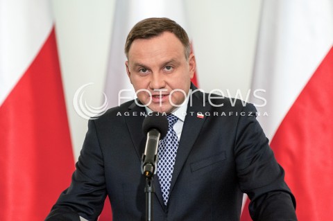  25.09.2017 WARSZAWA<br />OSWIADCZENIE PREZYDENTA W SPRAWIE PROJEKTOW O SADZIE NAJWYZSZYM I KRAJOWEJ RADZIE SADOWNICTWA<br />N/Z ANDRZEJ DUDA<br /> 