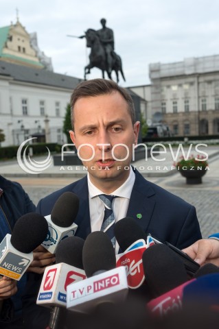  25.09.2017 WARSZAWA<br />KONFERENCJA PO SPOTKANIU OPOZYCJI Z PREZYDENTEM<br />N/Z WLADYSLAW KOSINIAK KAMYSZ<br /> 