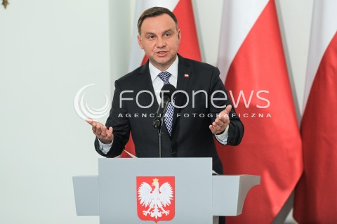  25.09.2017 WARSZAWA <br />OSWIADCZENIE PREZYDENTA W SPRAWIE PROJEKTOW O SADZIE NAJWYZSZYM I KRAJOWEJ RADZIE SADOWNICTWA<br />N/Z PREZYDENT RP ANDRZEJ DUDA<br /> 