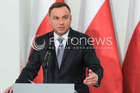 25.09.2017 WARSZAWA <br />OSWIADCZENIE PREZYDENTA W SPRAWIE PROJEKTOW O SADZIE NAJWYZSZYM I KRAJOWEJ RADZIE SADOWNICTWA<br />N/Z PREZYDENT RP ANDRZEJ DUDA<br /> 