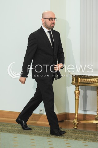  25.09.2017 WARSZAWA <br />OSWIADCZENIE PREZYDENTA W SPRAWIE PROJEKTOW O SADZIE NAJWYZSZYM I KRAJOWEJ RADZIE SADOWNICTWA<br />N/Z KRZYSZTOF LAPINSKI<br /> 