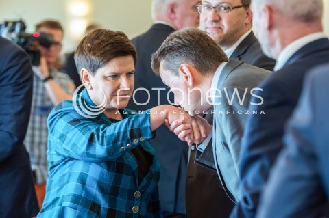  26.09.2017 WARSZAWA <br />POSIEDZENIE RADY MINISTROW <br />N/Z PREMIER BEATA SZYDLO MARIUSZ BLASZCZAK <br /> 