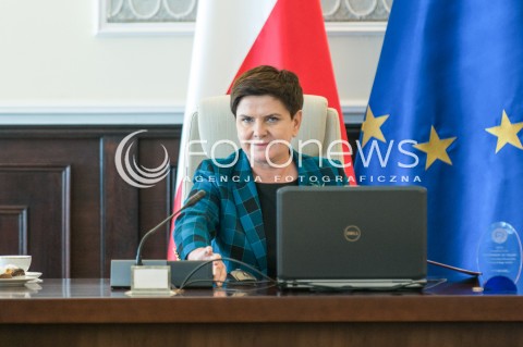  26.09.2017 WARSZAWA <br />POSIEDZENIE RADY MINISTROW <br />N/Z PREMIER BEATA SZYDLO<br /> 