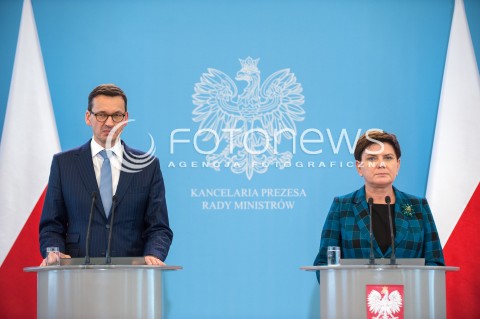 Konferencja premier i ministra rozwoju w Warszawie
