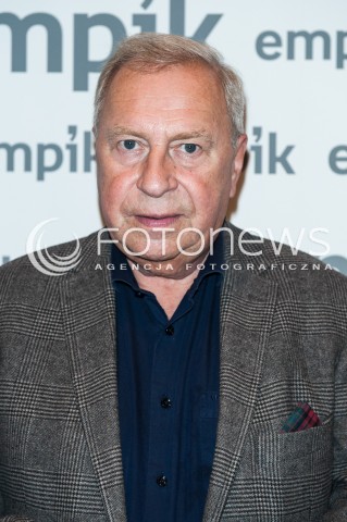  26.09.2017 WARSZAWA EMPIK<br />SPOTKANIE Z JERZYM STUHREM<br />N/Z JERZY STUHR<br /> 