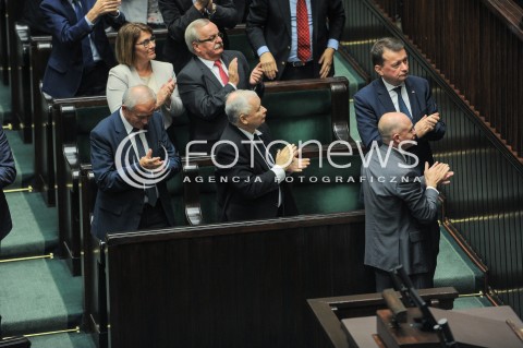  27.09.2016 WARSZAWA<br />POSIEDZENIE SEJMU RP <br />N/Z JAROSLAW KACZYNSKI<br /> 