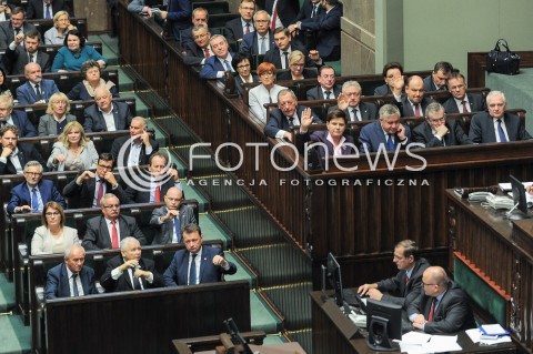  27.09.2016 WARSZAWA<br />POSIEDZENIE SEJMU RP <br />N/Z PREMIER BEATA SZYDLO RADA MINISTROW KRZYSZTOF JURGIEL<br /> 