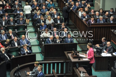  27.09.2016 WARSZAWA<br />POSIEDZENIE SEJMU RP <br />N/Z JAROSLAW KACZYNSKI<br /> 