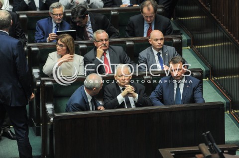  27.09.2016 WARSZAWA<br />POSIEDZENIE SEJMU RP <br />N/Z JAROSLAW KACZYNSKI MARIUSZ BLASZCZAK KRZYSZTOF TCHORZEWSKI<br /> 