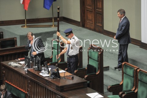  27.09.2016 WARSZAWA<br />POSIEDZENIE SEJMU RP <br />N/Z MARSZALEK SEJMU MAREK KUCHCINSKI <br /> 