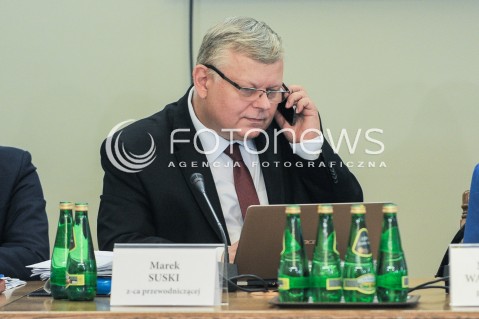  27.09.2016 WARSZAWA<br />POSIEDZENIE SEJMU RP KOMISJA SLEDCZA DS. AMBER GOLD<br />N/Z MAREK SUSKI <br /> 
