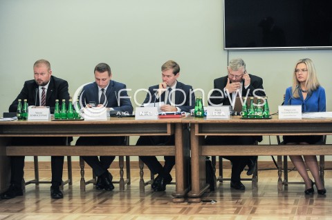  27.09.2016 WARSZAWA<br />POSIEDZENIE SEJMU RP KOMISJA SLEDCZA DS. AMBER GOLD<br />N/Z MAREK SUSKI MALGORZATA WASSERMANN <br /> 