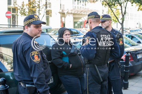 Interwencja straży miejskiej w Warszawie