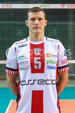  29.09.2017 RZESZOW <br />SESJA ZDJECIOWA SIATKARZY ASSECO RESOVIA<br />SEZON 2017/2018<br />N/Z LUKAS TICHACEK <br /> 