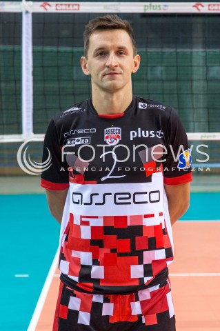  29.09.2017 RZESZOW <br />SESJA ZDJECIOWA SIATKARZY ASSECO RESOVIA<br />SEZON 2017/2018<br />N/Z PAWEL RUSEK<br /> 