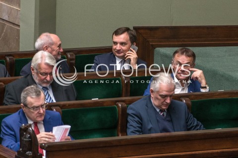  29.09.2017 WARSZAWA SEJM<br />POSIEDZENIE SEJMU<br />N/Z ANTONI MACIEREWICZ ZBIGNIEW ZIOBRO<br /> 