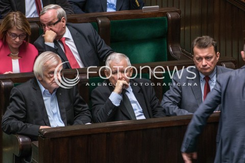  29.09.2017 WARSZAWA SEJM<br />POSIEDZENIE SEJMU<br />N/Z JAROSLAW KACZYNSKI MARIUSZ BLASZCZAK RYSZARD TERLECKI <br /> 