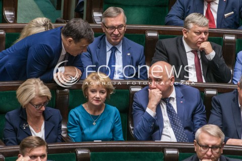  29.09.2017 WARSZAWA SEJM<br />POSIEDZENIE SEJMU<br />N/Z JOLANTA SZCZYPINSKA JOACHIM BRUDZINSKI<br /> 