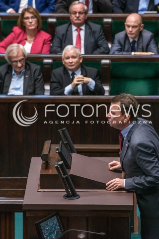  29.09.2017 WARSZAWA SEJM<br />POSIEDZENIE SEJMU<br />N/Z MARIUSZ BLASZCZAK JAROSLAW KACZYNSKI RYSZARD TERLECKI<br /> 