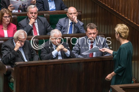  29.09.2017 WARSZAWA SEJM<br />POSIEDZENIE SEJMU<br />N/Z JOANNA SCHEURING WIELGUS JAROSLAW KACZYNSKI MARIUSZ BLASZCZAK RYSZARD TERLECKI<br /> 