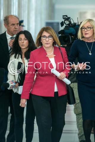  29.09.2017 WARSZAWA SEJM<br />POSIEDZENIE SEJMU<br />N/Z BEATA MAZUREK<br /> 