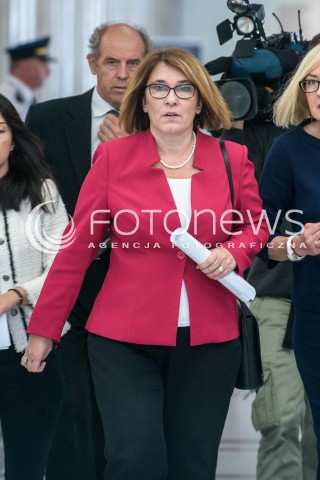  29.09.2017 WARSZAWA SEJM<br />POSIEDZENIE SEJMU<br />N/Z BEATA MAZUREK<br /> 