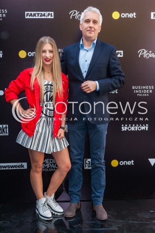  29.09.2017 WARSZAWA<br />
PREZENTACJA JESIENNEJ RAMOWKI ONET - RAS POLSKA - RAS POLSKA<br />
N/Z GOSIA RDEST SZCZEPAN MROCZEK<br />
 