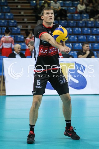  30.09.2017 RZESZOW<br />SIATKOWKA PLUSLIGA 2017/2018 MEN VOLLEYBALL POLAND POLISH PLUS LIGA LEAGUE SEASON 2017/2018<br />MECZ ASSECO RESOVIA RZESZOW - DAFI SPOLEM KIELCE <br />N/Z LUKAS TICHACEK SYLWETKA <br /> 