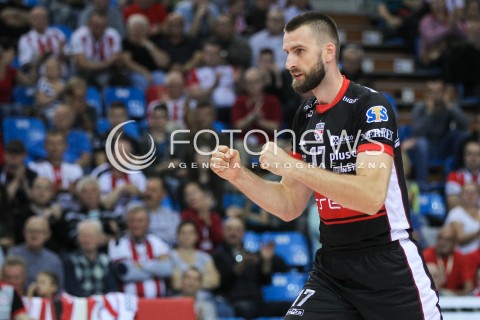  30.09.2017 RZESZOW<br />SIATKOWKA PLUSLIGA 2017/2018 MEN VOLLEYBALL POLAND POLISH PLUS LIGA LEAGUE SEASON 2017/2018<br />MECZ ASSECO RESOVIA RZESZOW - DAFI SPOLEM KIELCE <br />N/Z MARCIN MOZDZONEK RADOSC EMOCJE SYLWETKA <br /> 