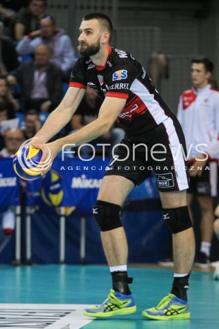  30.09.2017 RZESZOW<br />SIATKOWKA PLUSLIGA 2017/2018 MEN VOLLEYBALL POLAND POLISH PLUS LIGA LEAGUE SEASON 2017/2018<br />MECZ ASSECO RESOVIA RZESZOW - DAFI SPOLEM KIELCE <br />N/Z MARCIN MOZDZONEK SYLWETKA <br /> 