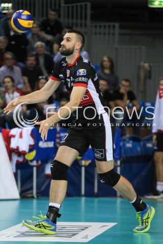  30.09.2017 RZESZOW<br />SIATKOWKA PLUSLIGA 2017/2018 MEN VOLLEYBALL POLAND POLISH PLUS LIGA LEAGUE SEASON 2017/2018<br />MECZ ASSECO RESOVIA RZESZOW - DAFI SPOLEM KIELCE <br />N/Z MARCIN MOZDZONEK SYLWETKA <br /> 
