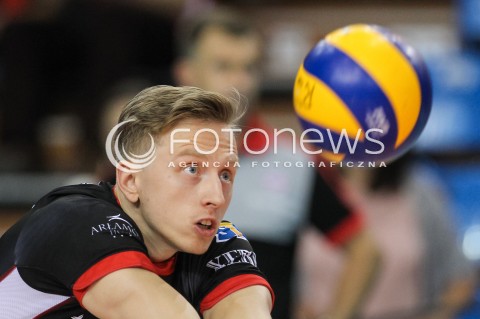 30.09.2017 RZESZOW<br />SIATKOWKA PLUSLIGA 2017/2018 MEN VOLLEYBALL POLAND POLISH PLUS LIGA LEAGUE SEASON 2017/2018<br />MECZ ASSECO RESOVIA RZESZOW - DAFI SPOLEM KIELCE <br />N/Z ELVISS KRASTINS SYLWETKA <br /> 