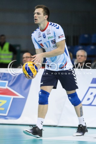  30.09.2017 RZESZOW<br />SIATKOWKA PLUSLIGA 2017/2018 MEN VOLLEYBALL POLAND POLISH PLUS LIGA LEAGUE SEASON 2017/2018<br />MECZ ASSECO RESOVIA RZESZOW - DAFI SPOLEM KIELCE <br />N/Z LUKASZ LAPSZYNSKI SYLWETKA <br /> 