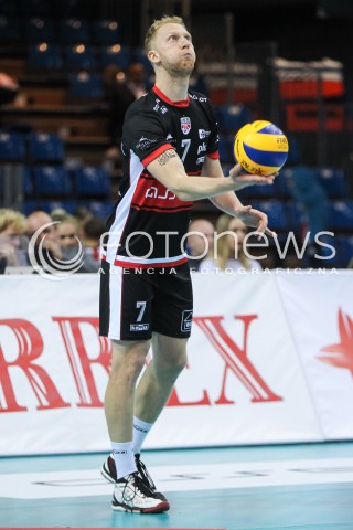  30.09.2017 RZESZOW<br />SIATKOWKA PLUSLIGA 2017/2018 MEN VOLLEYBALL POLAND POLISH PLUS LIGA LEAGUE SEASON 2017/2018<br />MECZ ASSECO RESOVIA RZESZOW - DAFI SPOLEM KIELCE <br />N/Z JAKUB JAROSZ SYLWETKA <br /> 