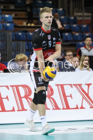  30.09.2017 RZESZOW<br />SIATKOWKA PLUSLIGA 2017/2018 MEN VOLLEYBALL POLAND POLISH PLUS LIGA LEAGUE SEASON 2017/2018<br />MECZ ASSECO RESOVIA RZESZOW - DAFI SPOLEM KIELCE <br />N/Z DOMINIK DEPOWSKI SYLWETKA <br /> 