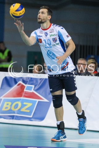  30.09.2017 RZESZOW<br />SIATKOWKA PLUSLIGA 2017/2018 MEN VOLLEYBALL POLAND POLISH PLUS LIGA LEAGUE SEASON 2017/2018<br />MECZ ASSECO RESOVIA RZESZOW - DAFI SPOLEM KIELCE <br />N/Z MACIEJ PAWLINSKI SYLWETKA <br /> 